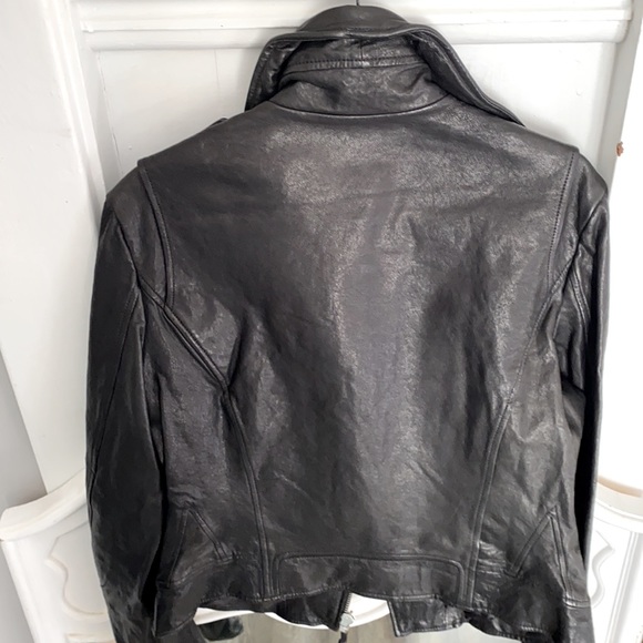 True religion Ladies Moto Vegan Leather Jacket - Size Large - Picture 5 of 5